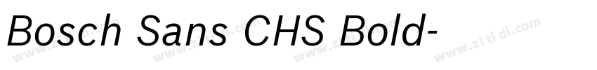 Bosch Sans CHS Bold字体转换